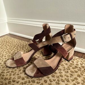 Gianvito Rossi patchwork suede sandal